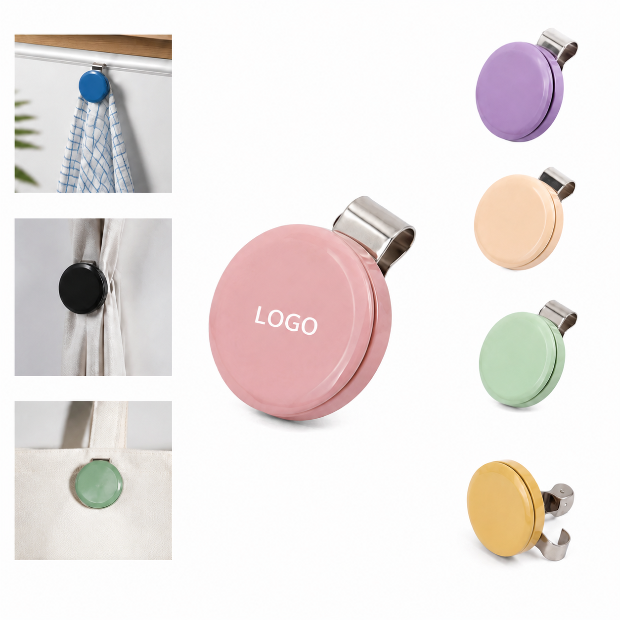 Round Magnetic Clip Decorative Holder