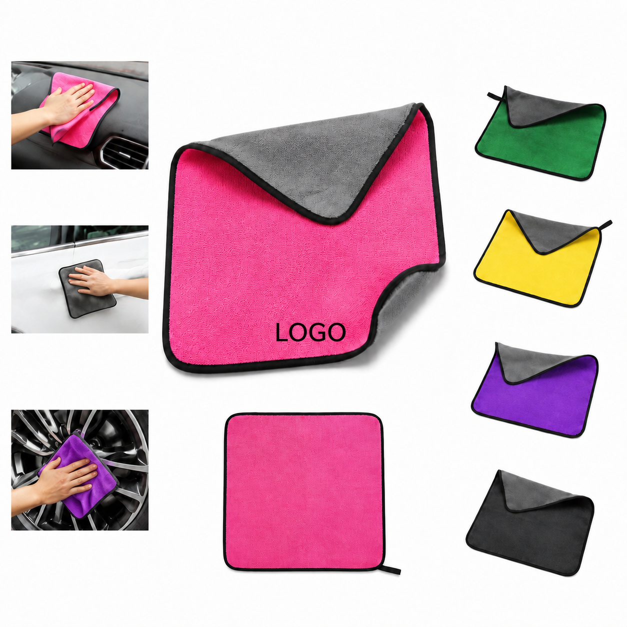 Ultra-Absorbent Microfiber Car Detailing Towel