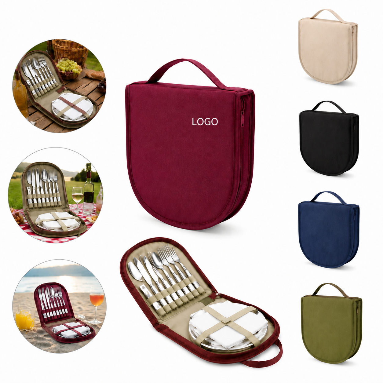 12-Piece Outdoor Camping Utensil Set