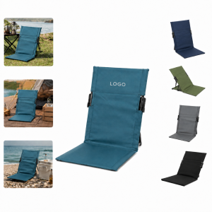 Portable Padded Folding Stadium Seat Chair with Metal Support Frame